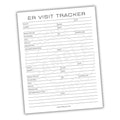 ER Visit Tracker Printable PDF Template