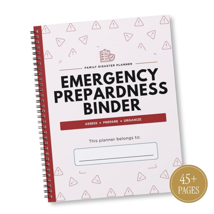 Emergency Prep Binder