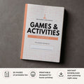 Games and Activities Planner printable family fun bundle with travel games scavenger hunts puzzles and kids activities
