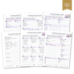 Bath Bomb Planner & Journal