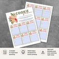 Holiday Cookie Gram Printable Fun Gift Note printable tag design
