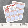 Holiday Hot Chocolate Gram Printable Fun Gift Note printable tag