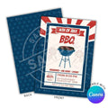 July 4th BBQ Printable Invitation