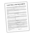 Last Will and Testament document on a white background