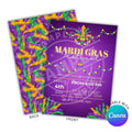 Mardi Gras Bead Printable Invitation