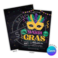 Mardi Gras Printable Invitation