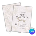 New Year's Eve Firework Printable Invitation