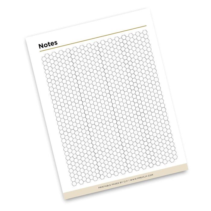 Organic Chemistry Hexagon Paper