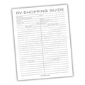 RV Shopping Guide Printable PDF Template