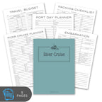 River Cruise Vacation Planner Bundle – 9 Page Travel Planning Printable