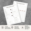 Beer Tasting Scorecard Printable Flight & Flavor Wheel Rating Sheets flight page