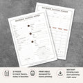Bourbon Tasting Scorecard Printable Flight & Flavor Wheel Sheets flight page