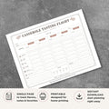 Casserole Tasting Scorecard Printable Food Rating Sheet tasting page
