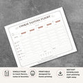 Cookie Tasting Scorecard Printable Dessert Flight Rating Sheet rating page