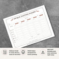 Pickle Tasting Scorecard Printable Flavor Rating Sheet tasting page
