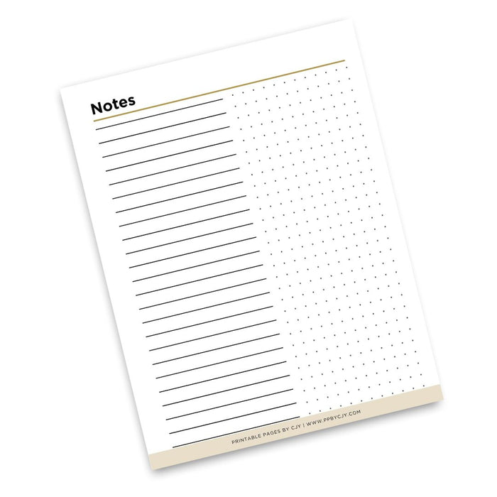 Split Lined & Dot Grid Paper