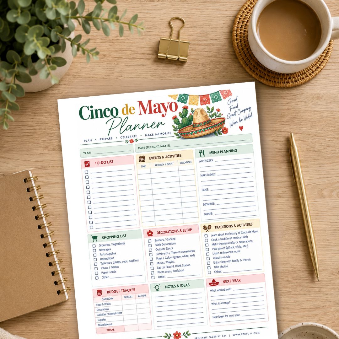Cinco de Mayo Planner