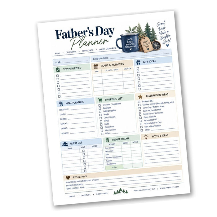Father's Day Planner