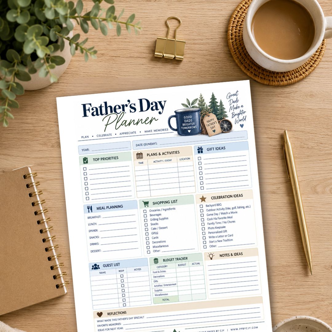Father's Day Planner