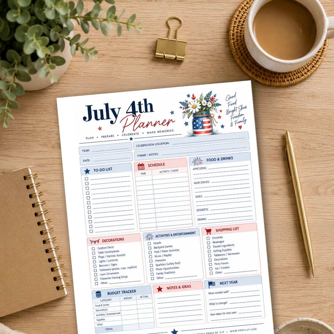 July 4th Planner