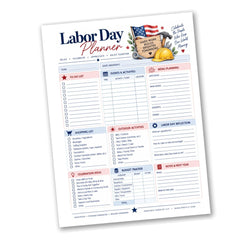 Labor Day Planner