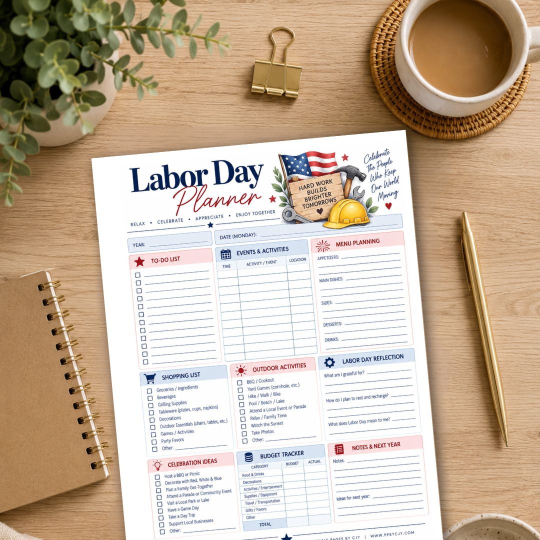 Labor Day Planner
