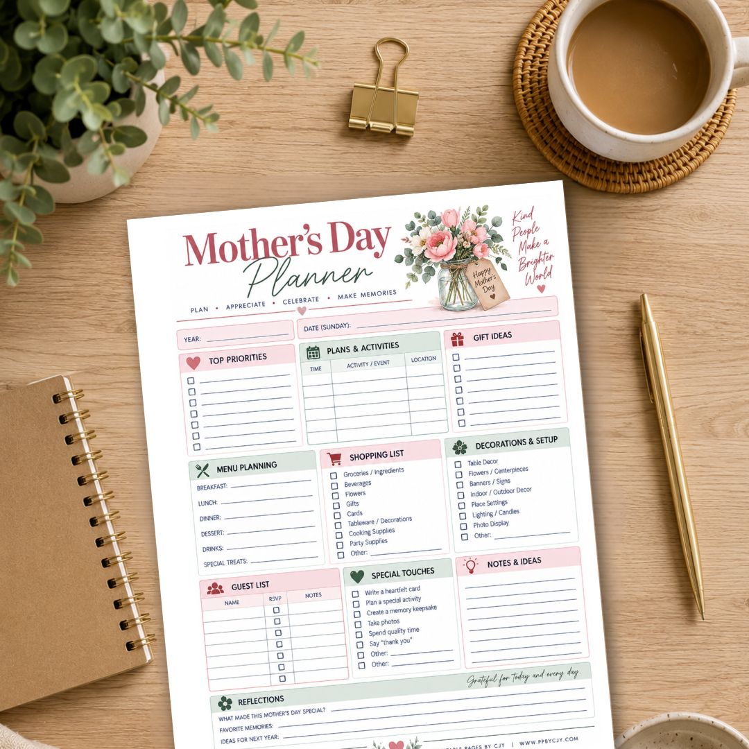 Mother's Day Planner