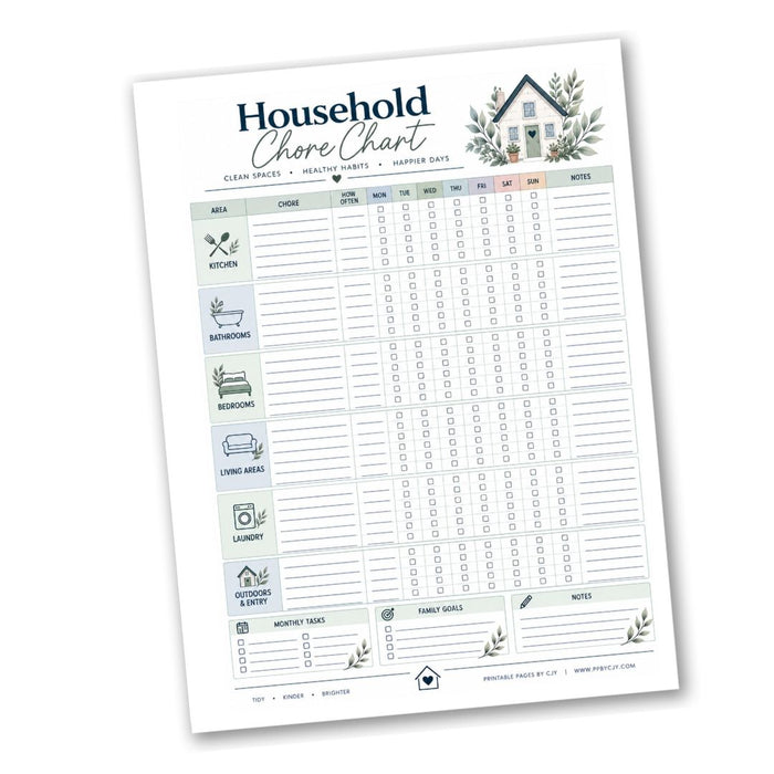 Household Chore Chart