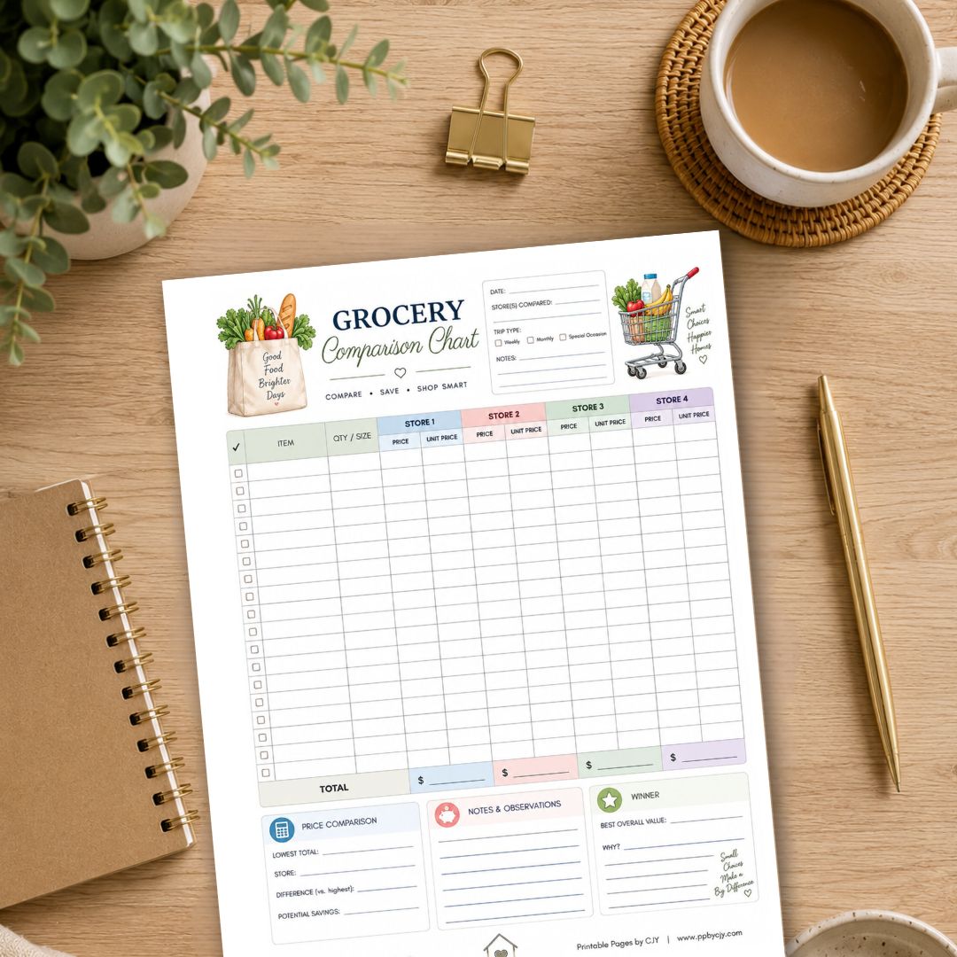 Grocery Comparison Chart