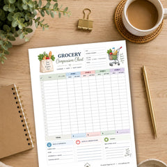 Grocery Comparison Chart