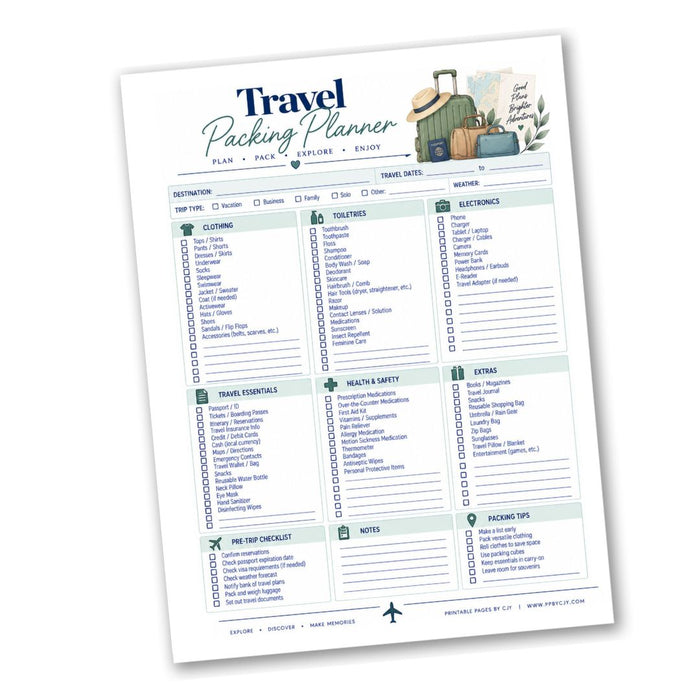 Travel Packing Planner