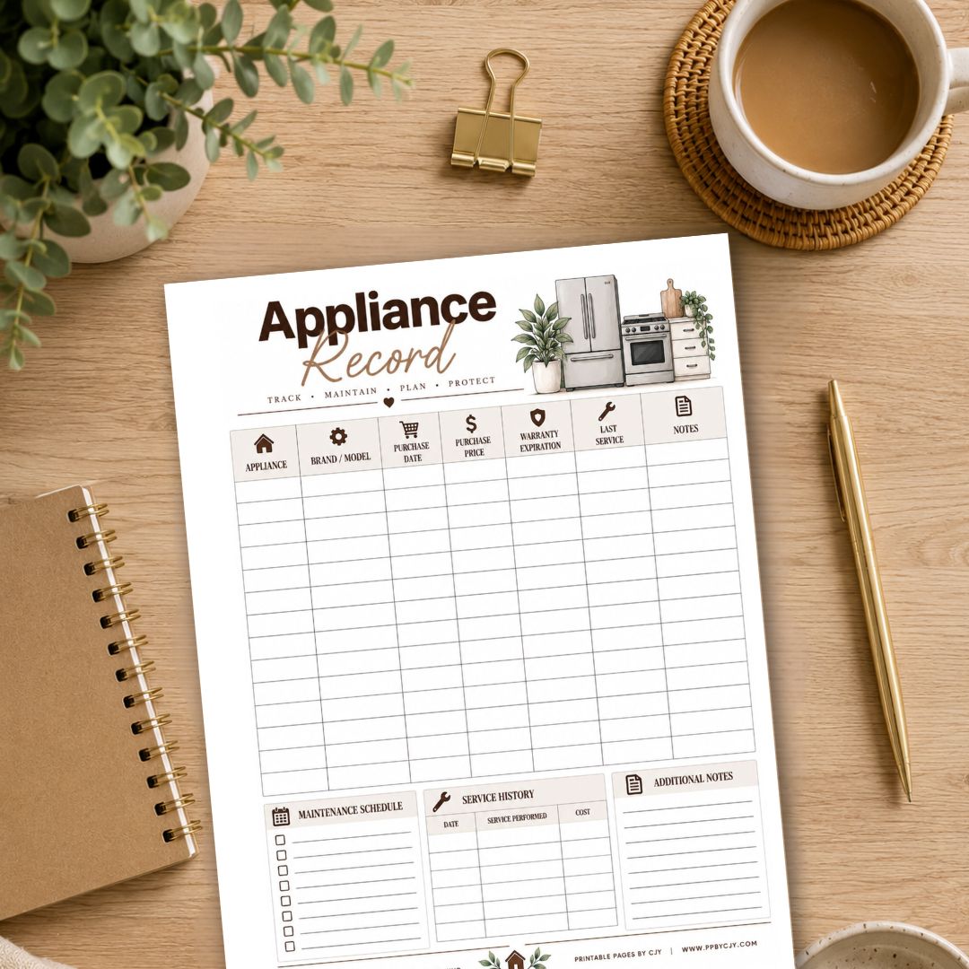 Appliance Record