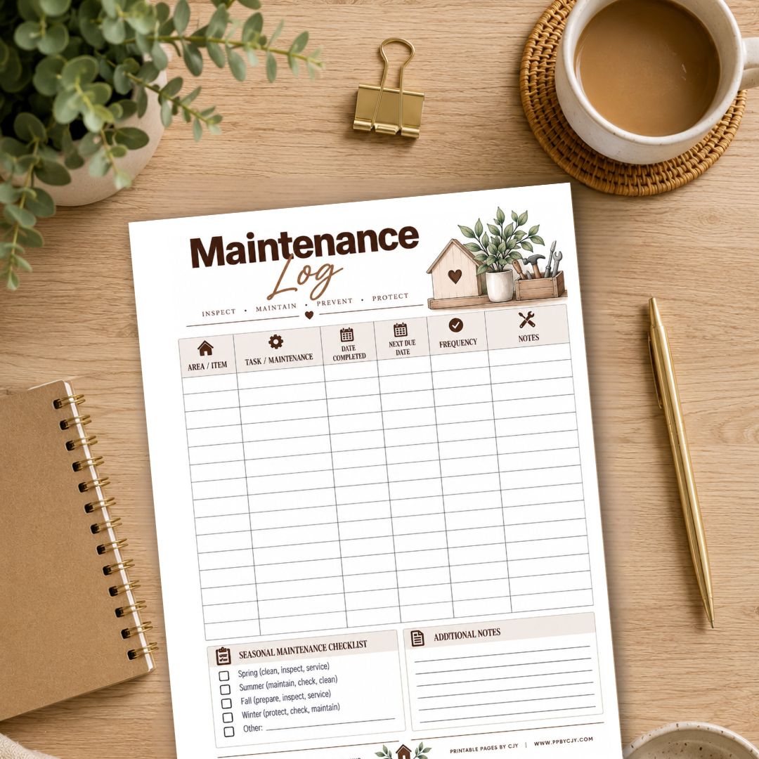 Home Maintenance Log
