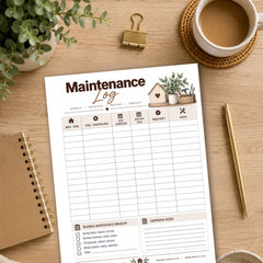 Home Maintenance Log