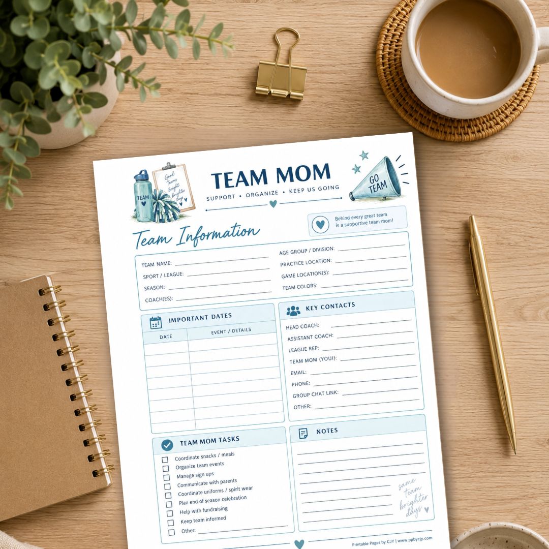 Team Mom Information Sheet