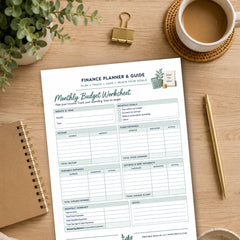 Monthly Budget Worksheet