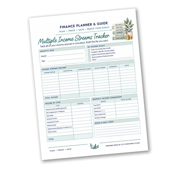 Multiple Income Streams Tracker
