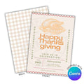 Thanksgiving Turkey Dinner Printable Invitation
