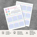 Valentine’s Day Candy Gram printable gift note pages with festive Valentine candy designs
