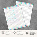 Printable multiplication chart reference sheets with blank practice table and completed times table from 0 through 12
