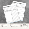 Book Report Bundle printable fiction and nonfiction reading worksheets for students classroom assignments and homeschool learning
