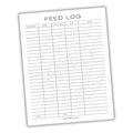 Farm Animal Feed Buying Log Printable PDF Template