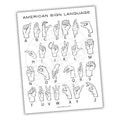 ASL Alphabet Printable PDF Template