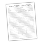Audition Journal form on a white background