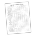 B12 Deficiency Tracker Printable PDF Template