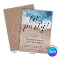 Beach Theme Invitation