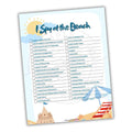 Beach Scavenger Hunt Printable PDF Template