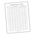 Bearded Dragon Feeding Log Printable PDF Template
