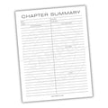 Bible Chapter Summary Printable PDF Template