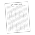 Blood Pressure Tracker Printable PDF Template